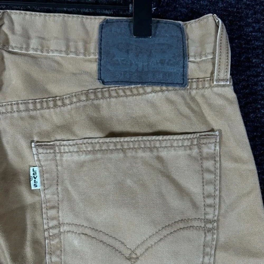 Levi's 505 Regular‎ Fit Tan Khaki Canvas Pants Men Size 34x30